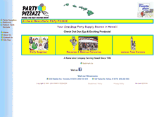 Tablet Screenshot of partypizzazz.com